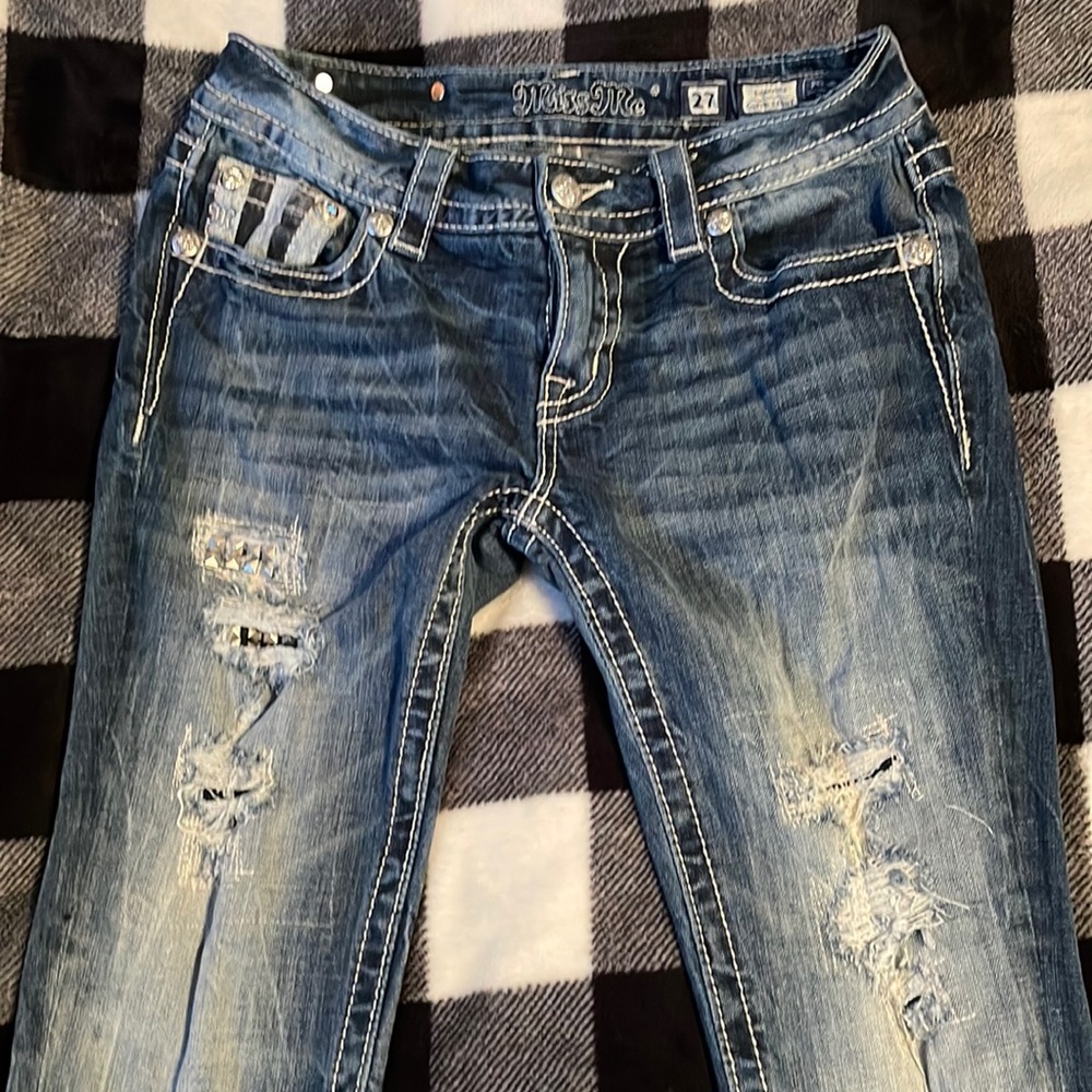 Miss Me Skinny American Flag Skinny Jeans